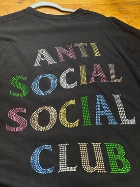 Anti Social Social Club Rhinestone T-Shirt
